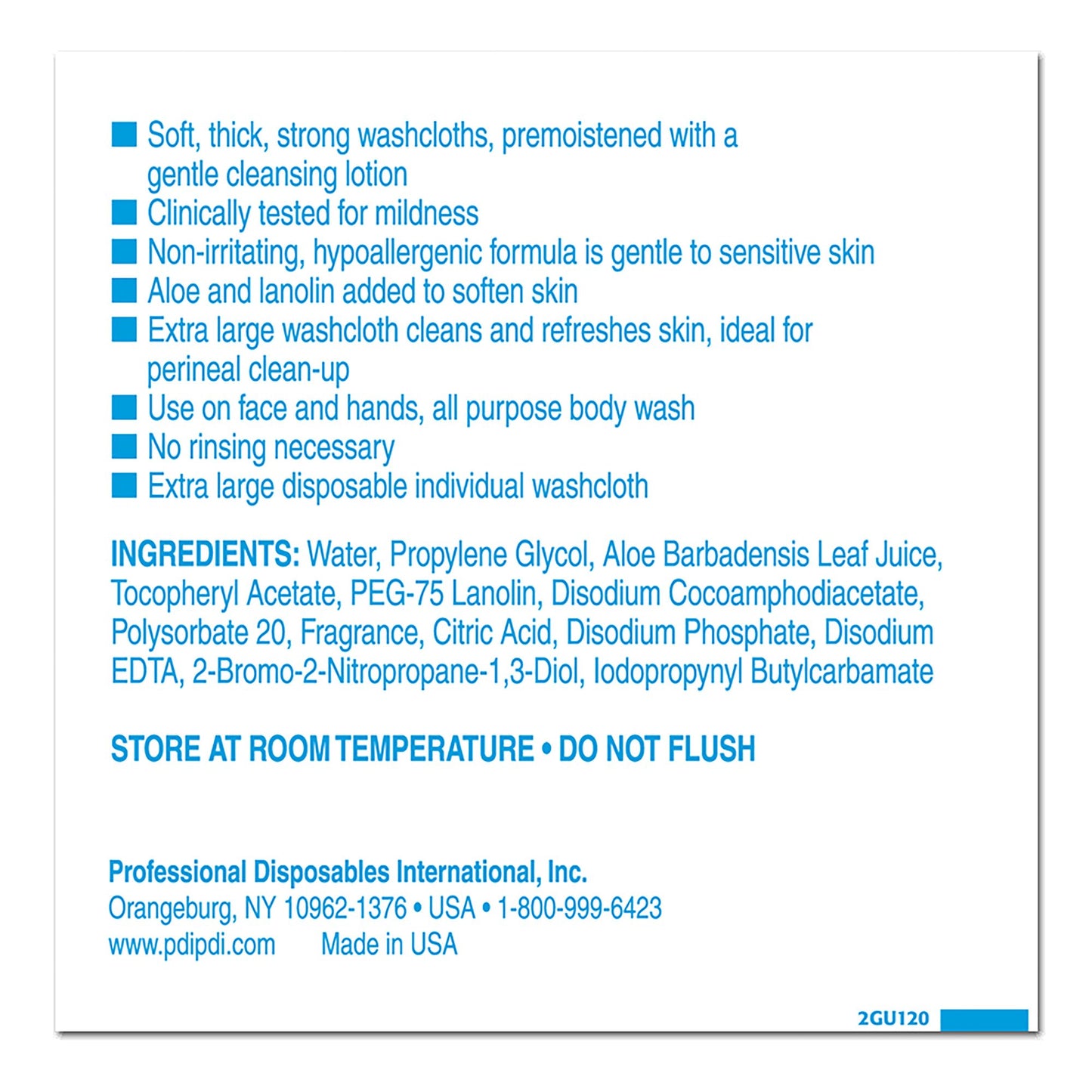 Hygea® Scented Multi-Purpose Washcloths, Individual Packet U12095