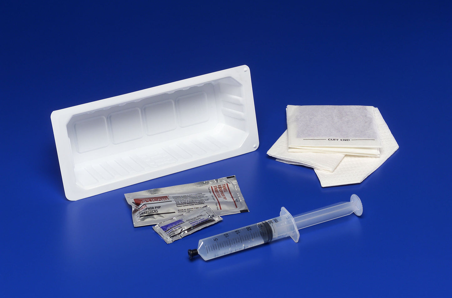 Cardinal Dover Universal Indwelling Catheter Tray, 10cc Syringe, PVP 76010-, Case of 20