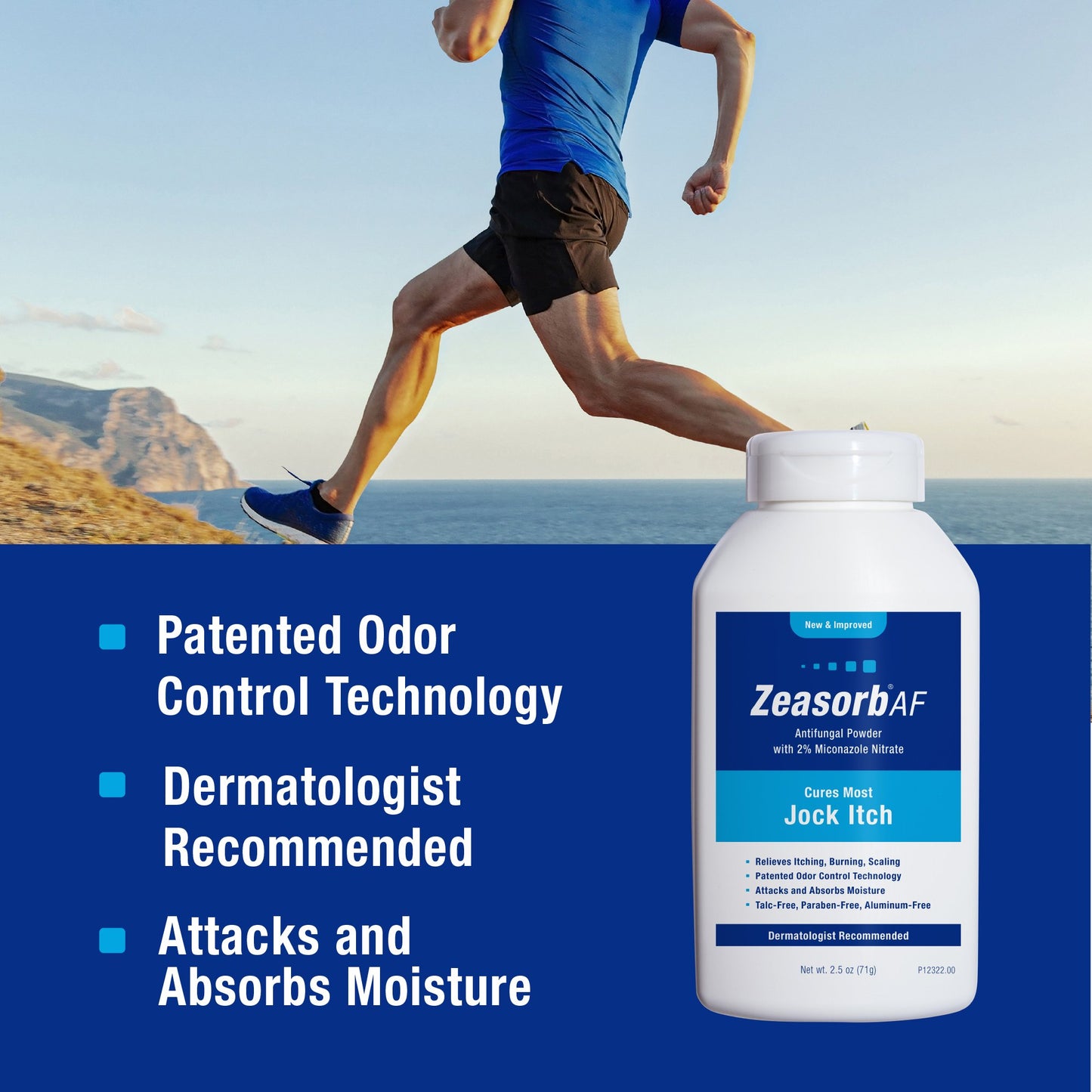 Zeasorb AF Antifungal Treatment Super Absorbent Powder 30316023225