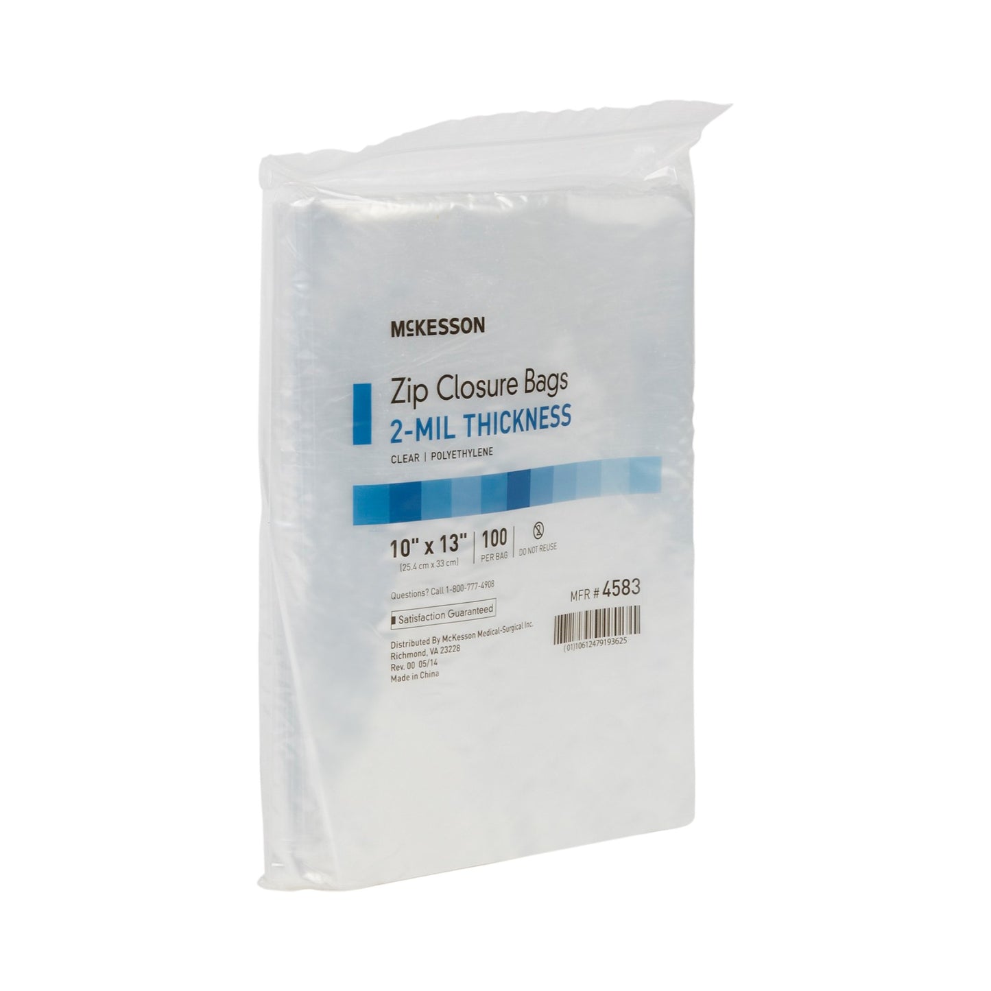 McKesson Zip Closure Bag, 10 X 13 Inches 4583
