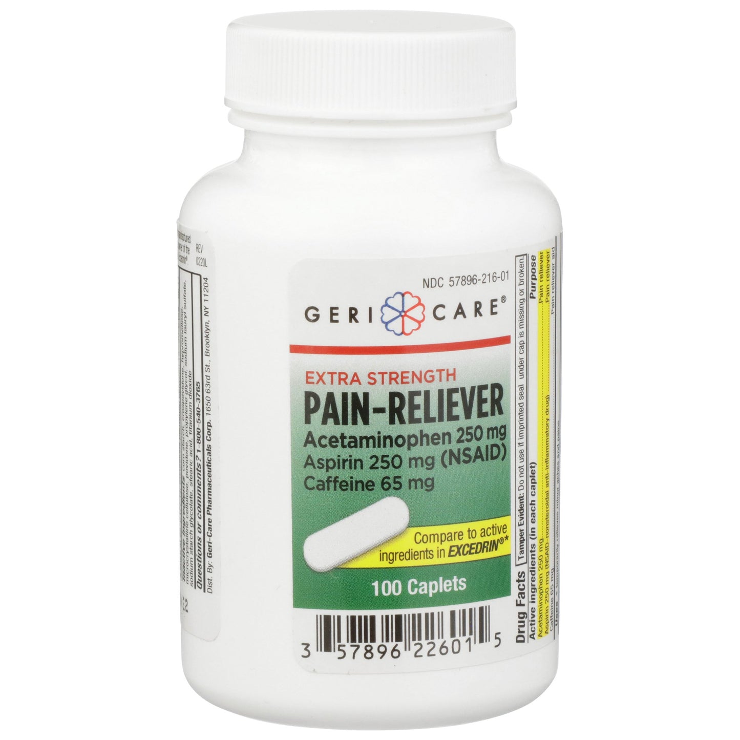 Geri-Care® Acetaminophen / Aspirin / Caffeine Pain Relief 226-01-GCP