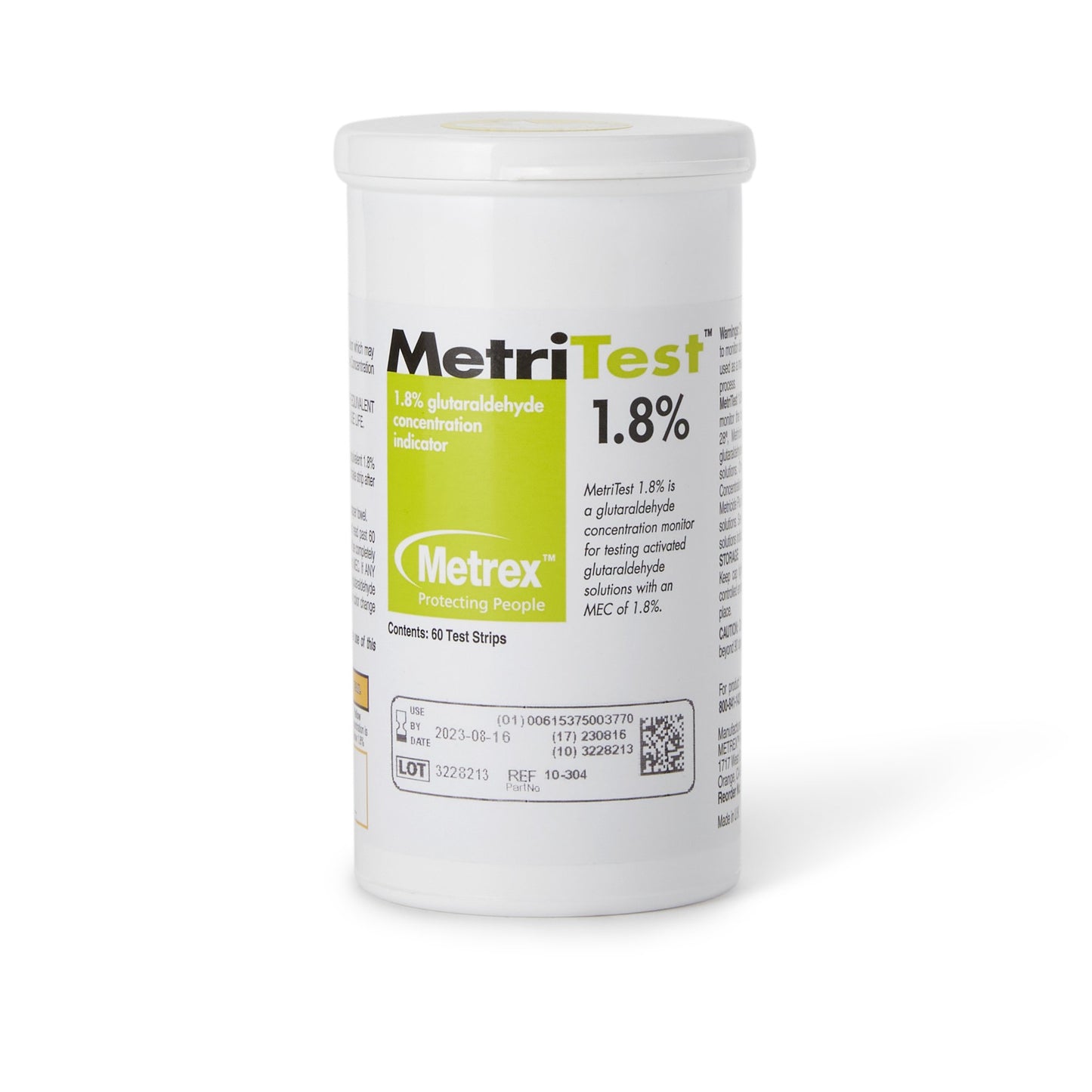 MetriTest™ 1.8% Glutaraldehyde Concentration Indicator 10-304