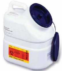 Pharmaceutical Waste Container, 3 Gallon, 12 x 10-1/2 x 7-1/2 Inch 305633