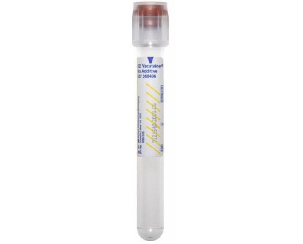 BD Vacutainer® No Additive (Z) Plus Secondary Tube Plain 6 mL BD Hemogard™ Closure Polyethylene Terephthalate (PET) Tube 366408