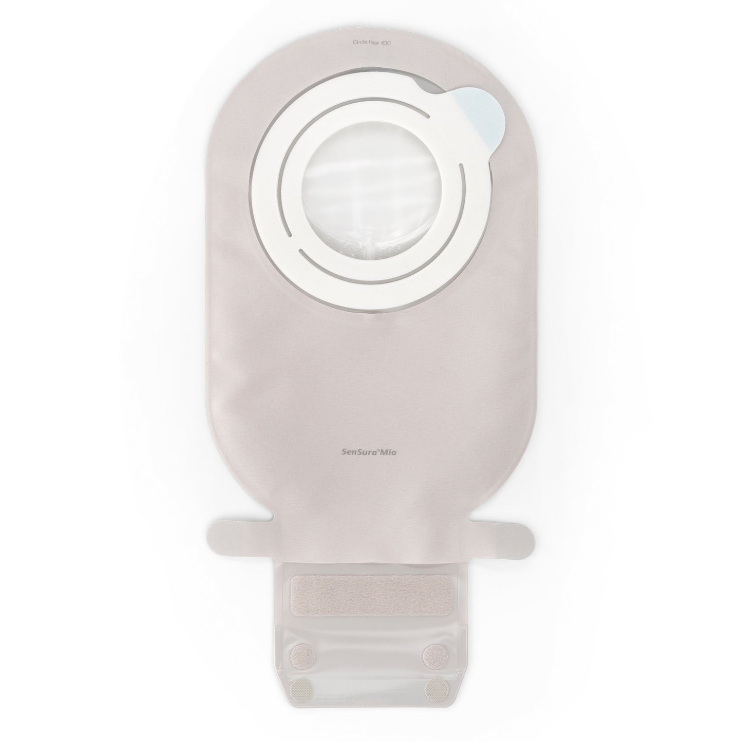 SenSura® Mio Flex 2-Piece Transparent Ostomy Pouch, Red Match 12273