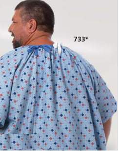 Patient Exam Gown Magna One Size Fits Most Diamonds-in-the-Rough Print Reusable - 733-NS