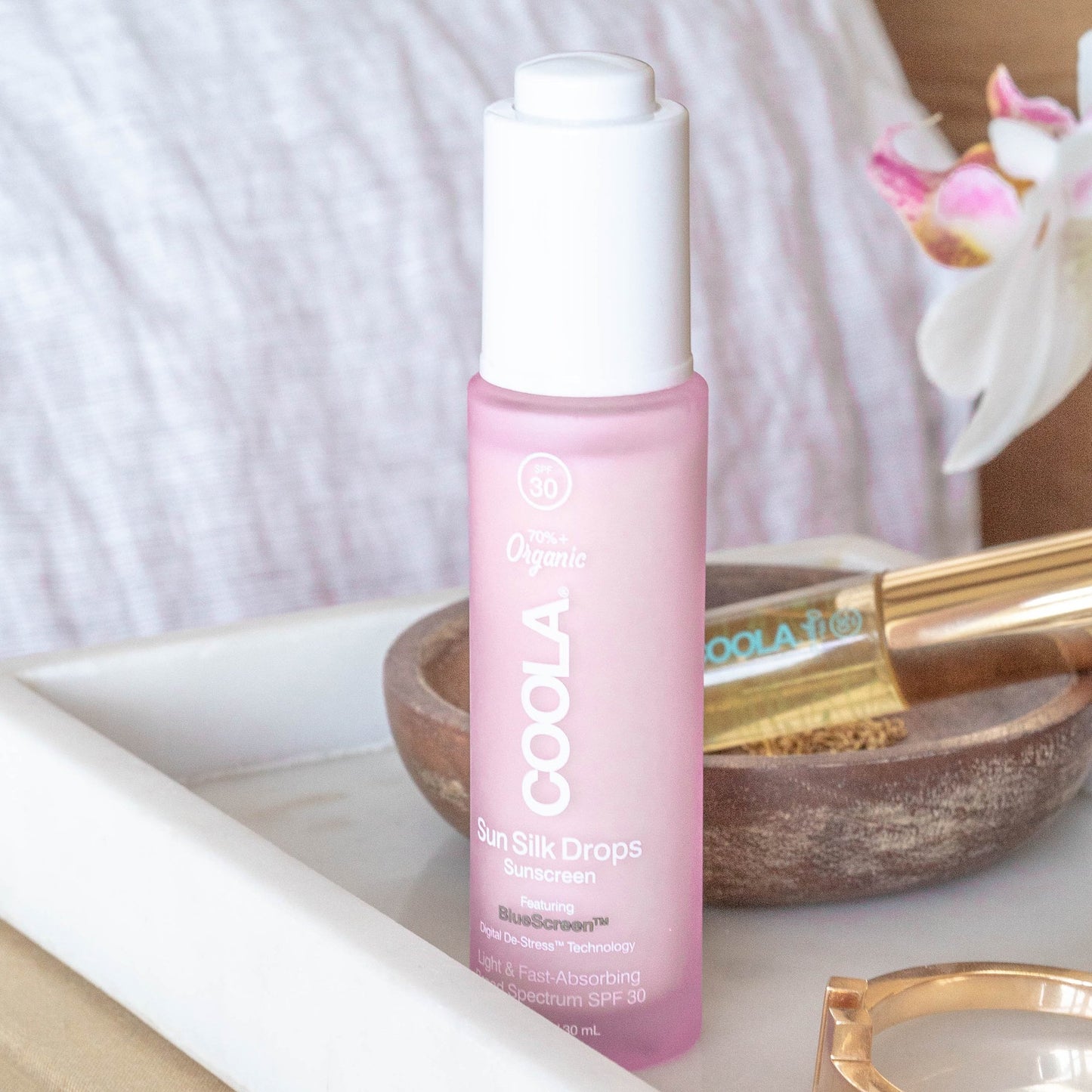 Sunscreen COOLA® Silk Drops SPF 30 Liquid 1 oz. Bottle CL10479