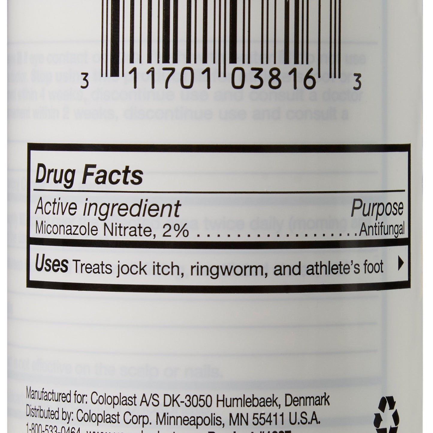 Micro-Guard® Antifungal Powder with 2% Miconazole Nitrate, 3-ounce shaker bottle COI1337