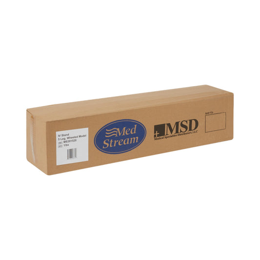 Disposable IV Stand Floor Stand 2 Hooks 5 Legs with Casters - MS391520