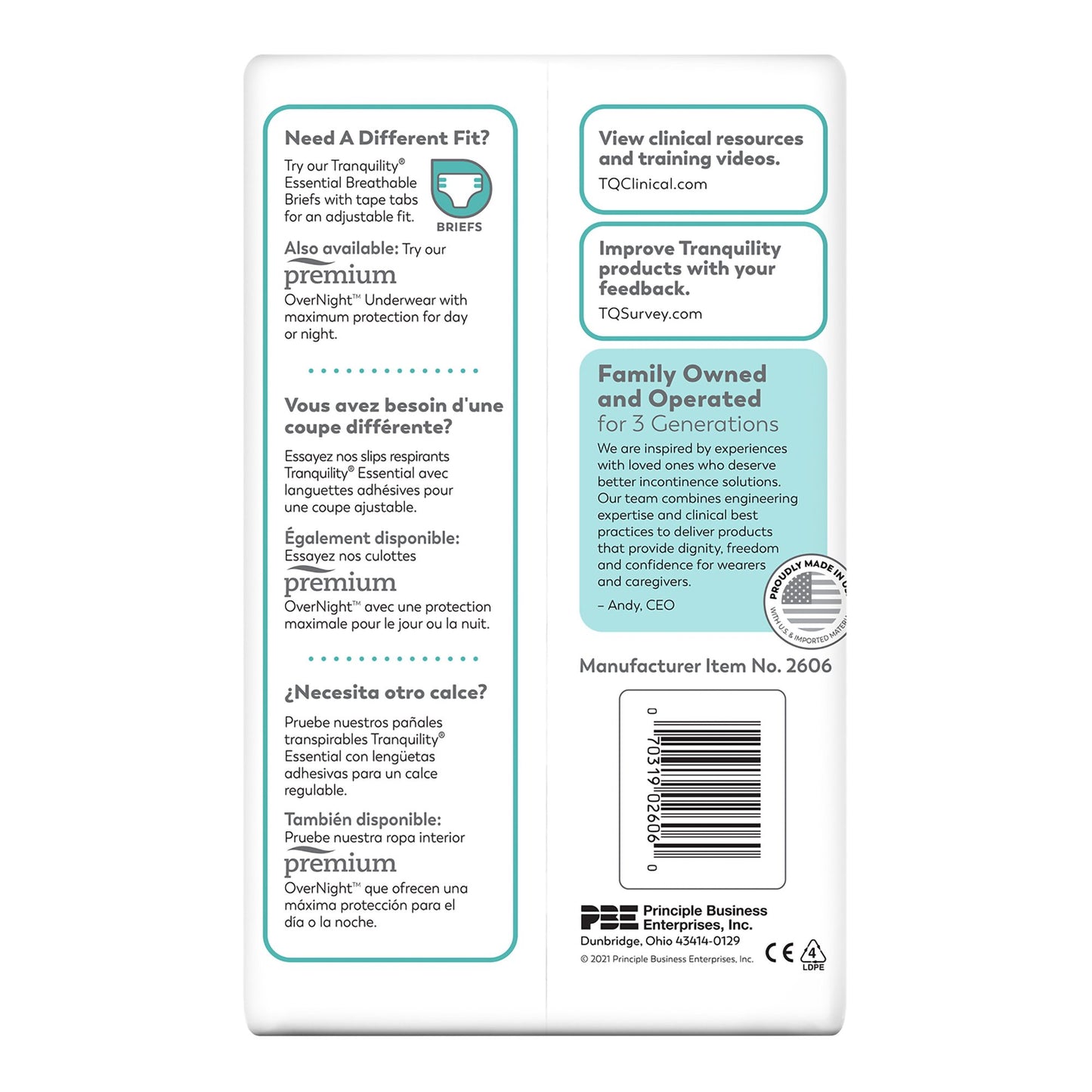 Select® Heavy Protection Absorbent Underwear, Large 2606