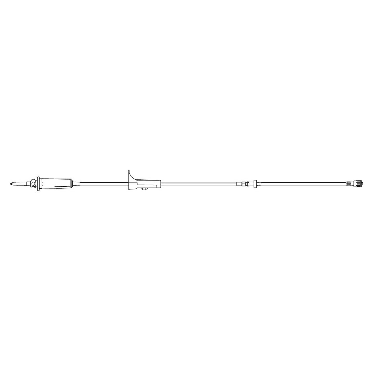 IV Pump Set Vista® Pump Without Ports 15 Drops / mL Drip Rate Without Filter 108 Inch Tubing Solution - V9905
