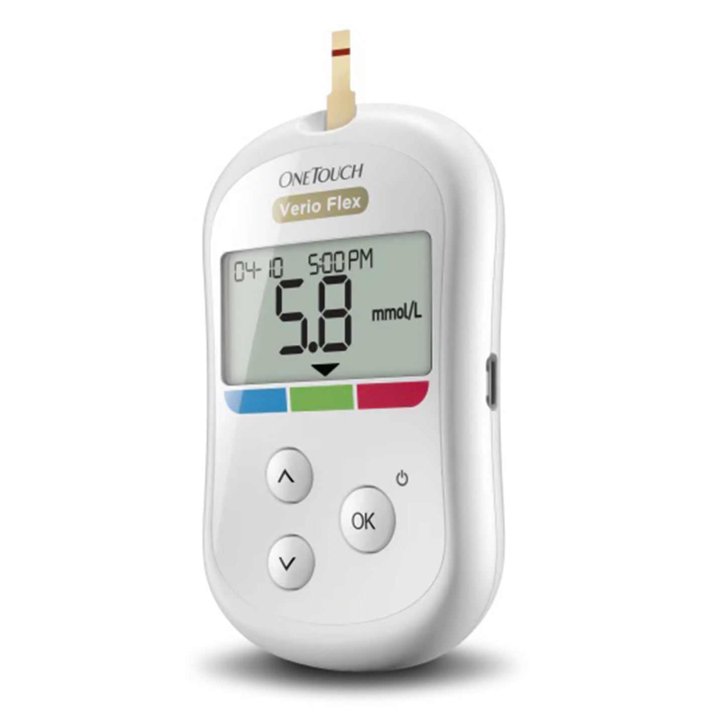 Blood Glucose Meter OneTouch Verio Flex® 5 Second Results Stores up to 500 Results No Coding Required 024044