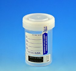 Globe Scientific Specimen Container with Temperature Strip, 90 mL 6236