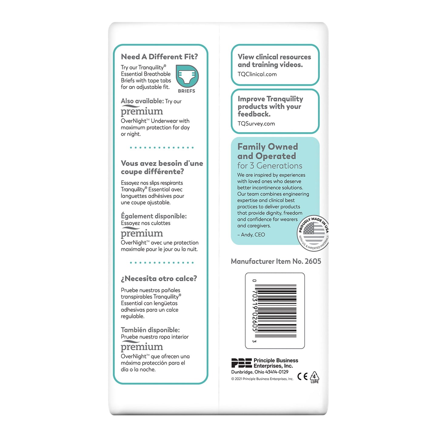 Select® Heavy Protection Absorbent Underwear, Medium 2605