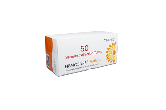 Stool Specimen Container Hemosure® iFOBT Screw Cap with Sampling Device NonSterile - T1-TB50