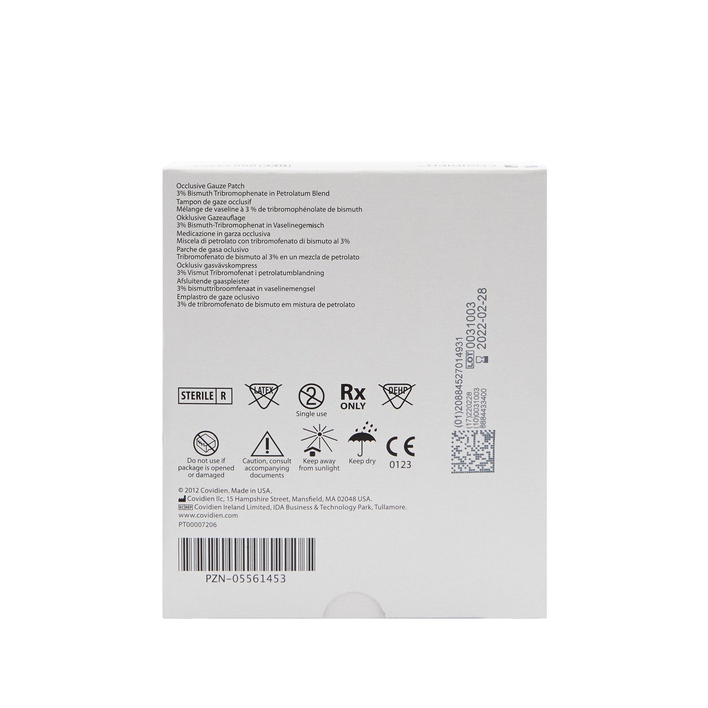 Cardinal Xeroform™ Occlusive Impregnated Dressing ,2in.x2in. - 8884433400