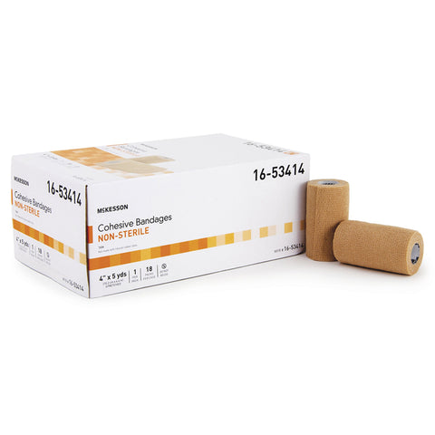 McKesson Brand McKesson Self-adherent Closure Cohesive Bandage, 4 Inch x 5 Yard 16-53414, 1 Each