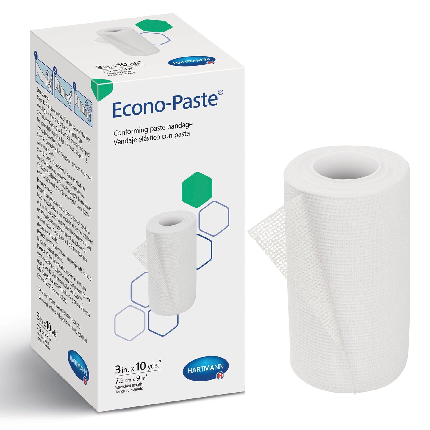 Unna Boot Econo-Paste® Zinc Oxide 3 Inch X 10 Yard - 47300000