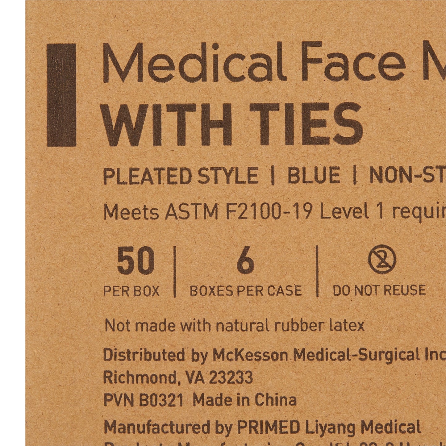 McKesson Classic Style Surgical Mask, Blue 91-1000