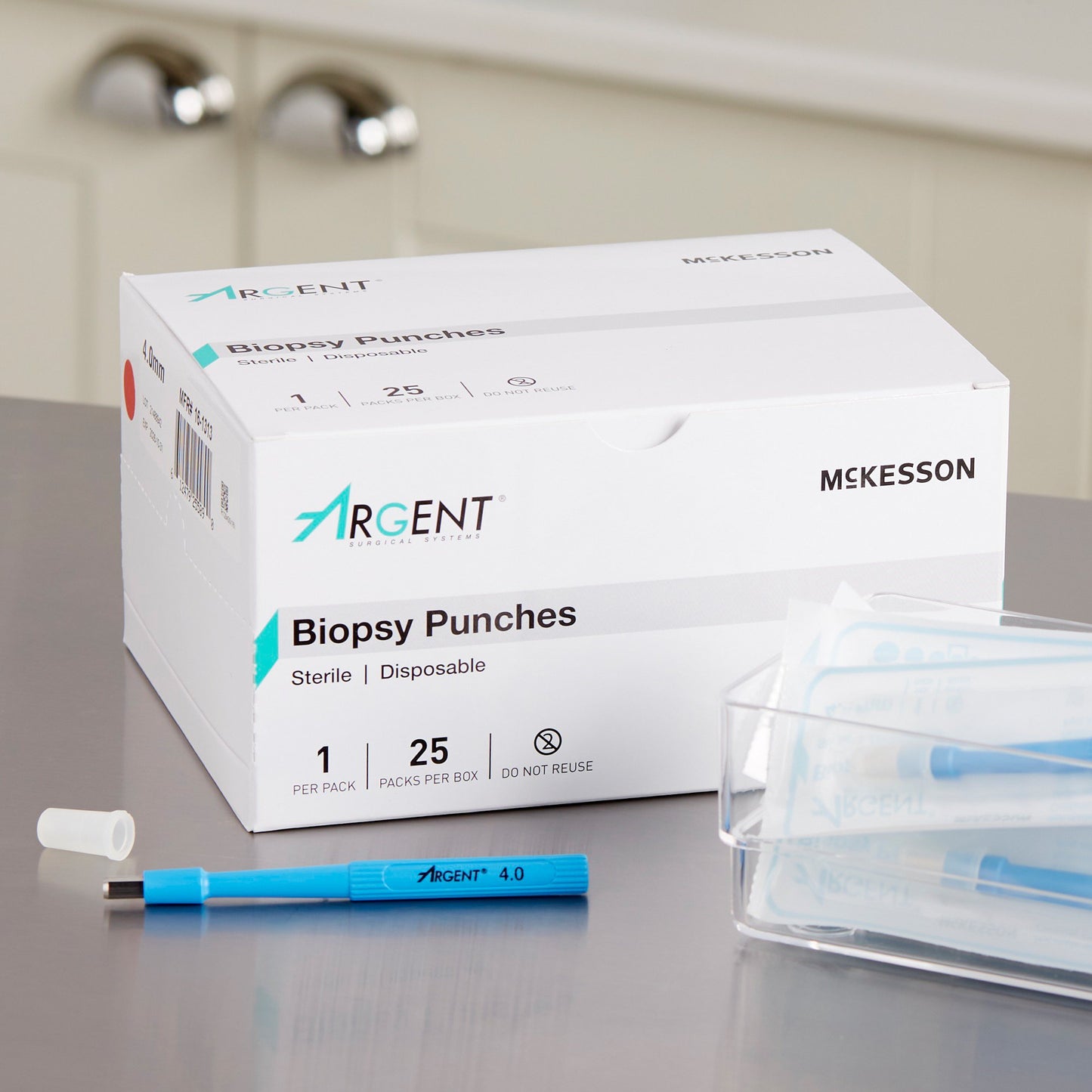 McKesson Argent™ Disposable Biopsy Punches, 4.0 mm 16-1313