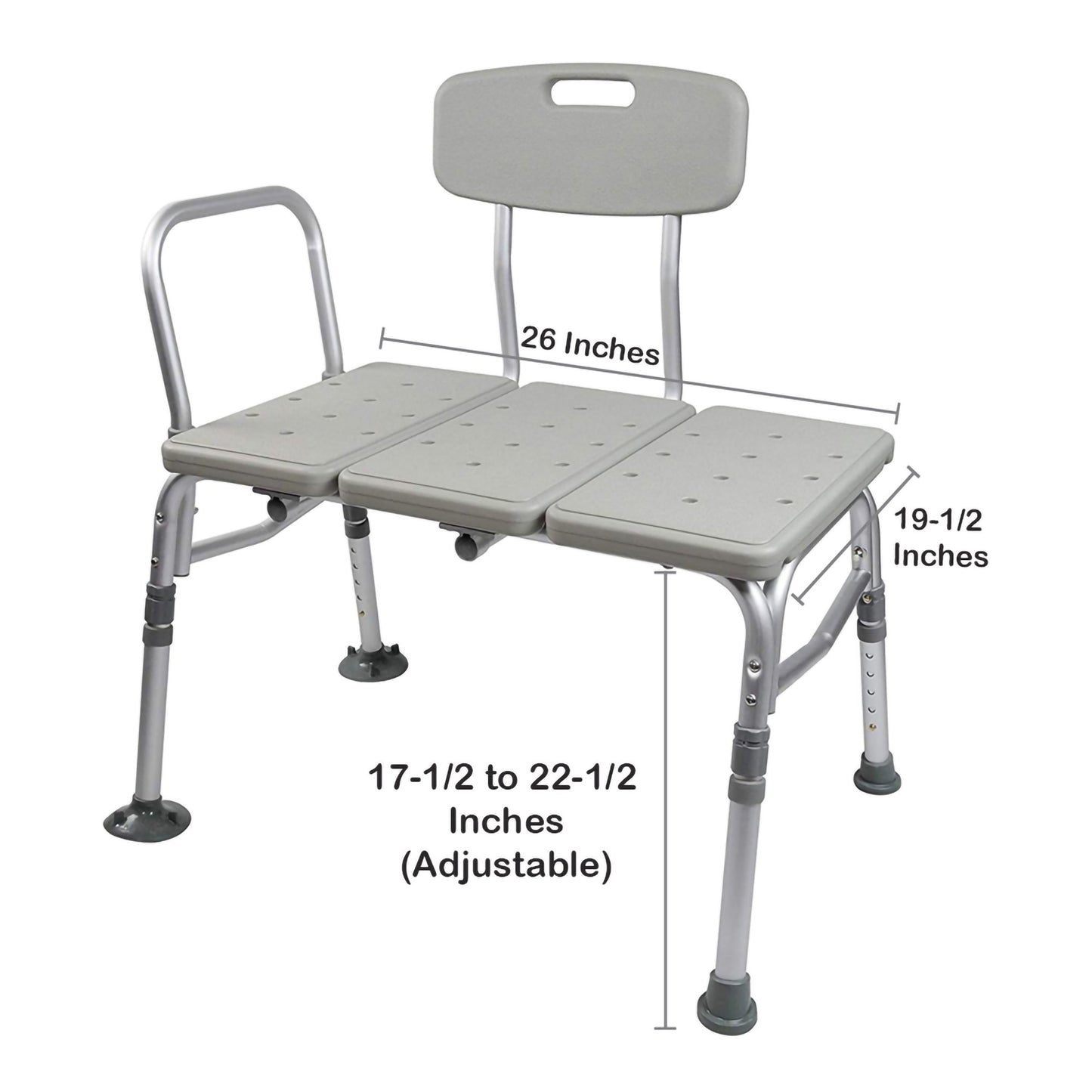 McKesson Knocked Down Bath Transfer Bench 146-12011KD-2