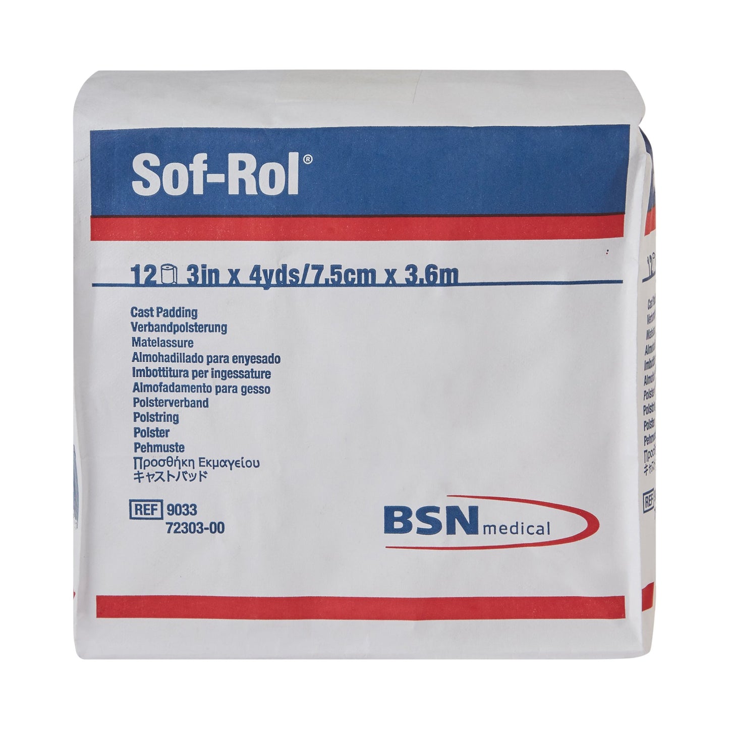 Sof-Rol® White Rayon Cast Padding, 3 Inch x 4 Yard 9033