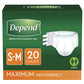 Depend® Fresh Protection™ Maximum Absorbency Underwear, Small / Medium 35456