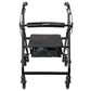 McKesson Folding Aluminum Four-Wheel Rollator, Black 146-R726BK