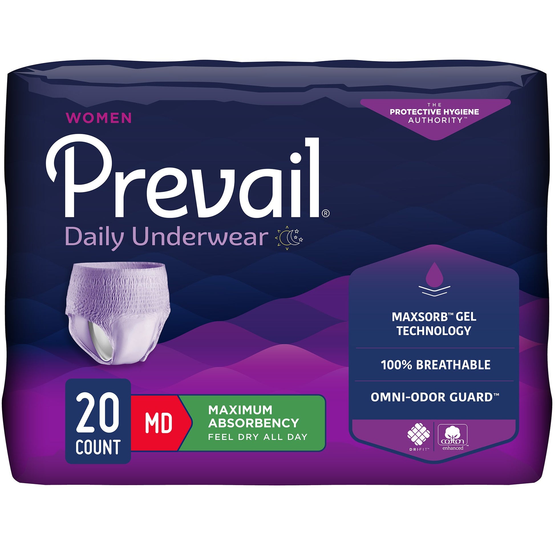 Prevail® for Women Daily Maximum Absorbent Underwear, Medium | PWC-512/1 Medsitis.com_Medsitis_Medical_Supply_2