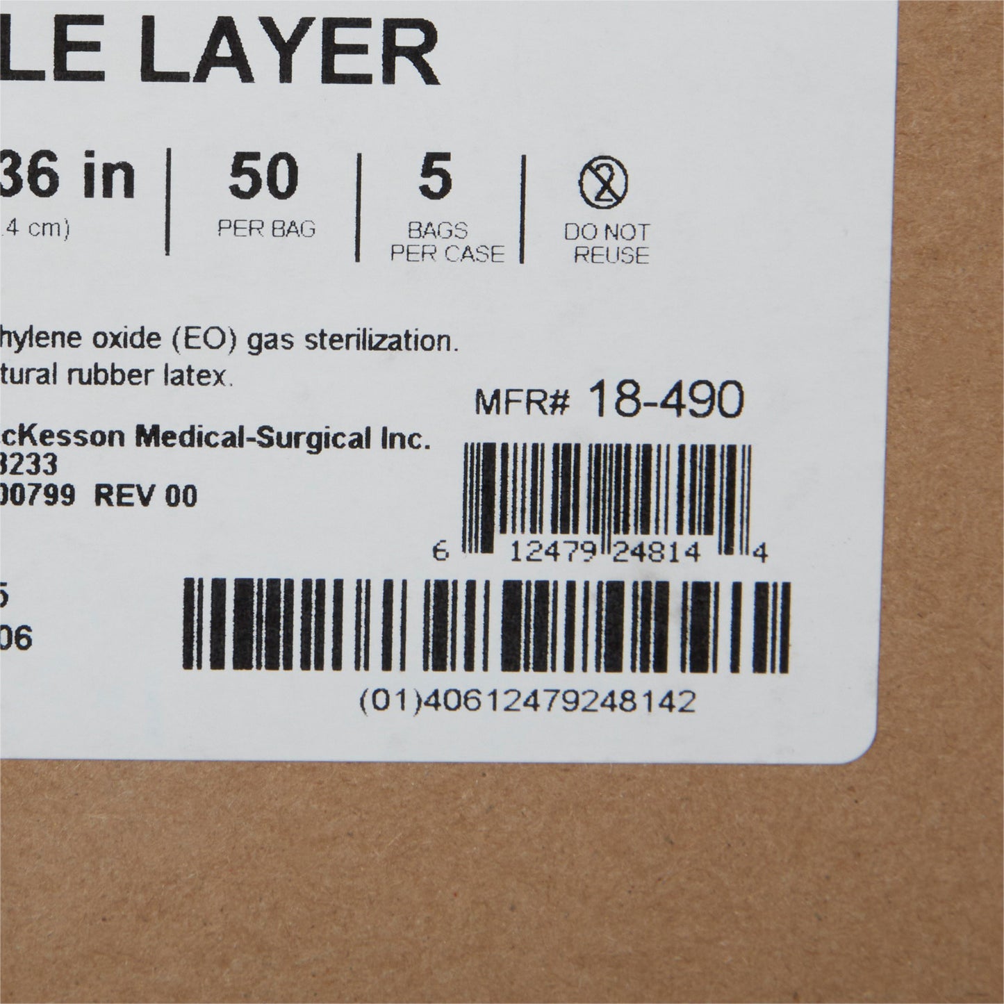 McKesson Single Layer Sterilization Wrap, 36 x 36 Inch 18-490
