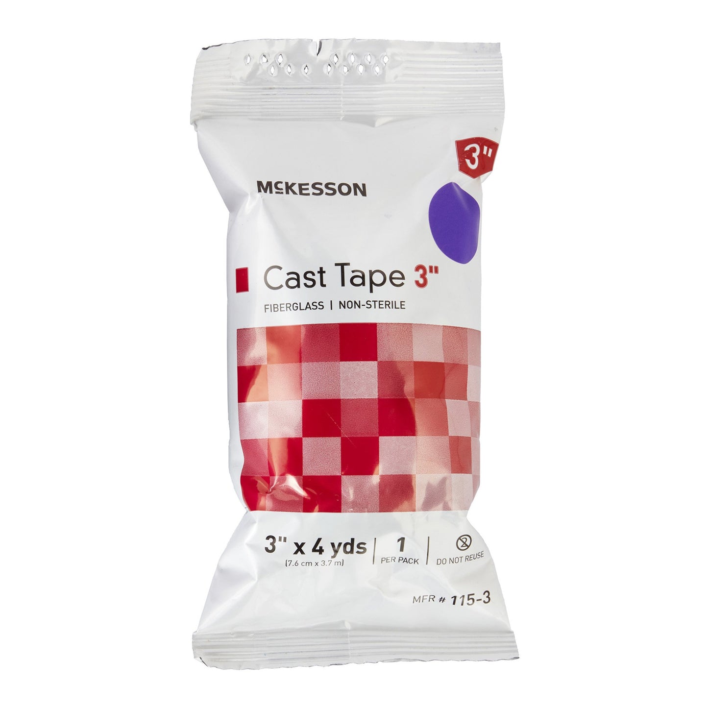 McKesson Purple Cast Tape, 3 Inch x 4 Yard 115-3U