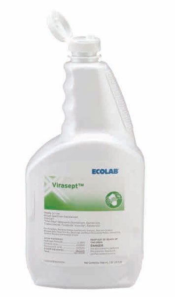 Surface Disinfectant Cleaner Virasept™ Peroxide Based Manual Squeeze Liquid 32 oz. Bottle Pungent Scent NonSterile - 6002314