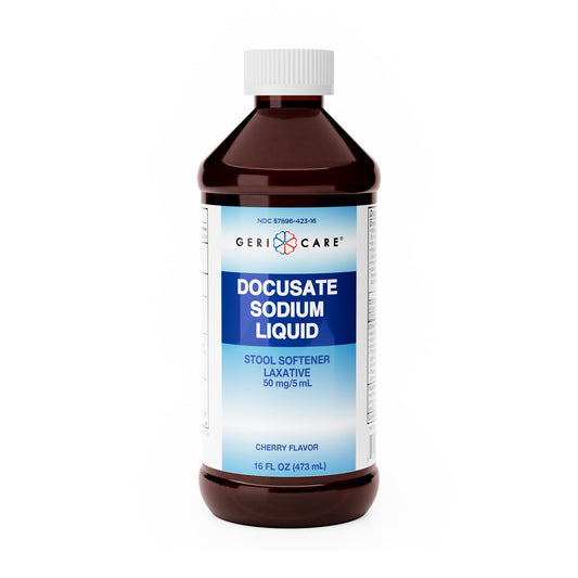 Stool Softener Geri-Care® Cherry Liquid 16 oz. 50 mg / 5 mL Strength Docusate Sodium - Q402-16-GCP