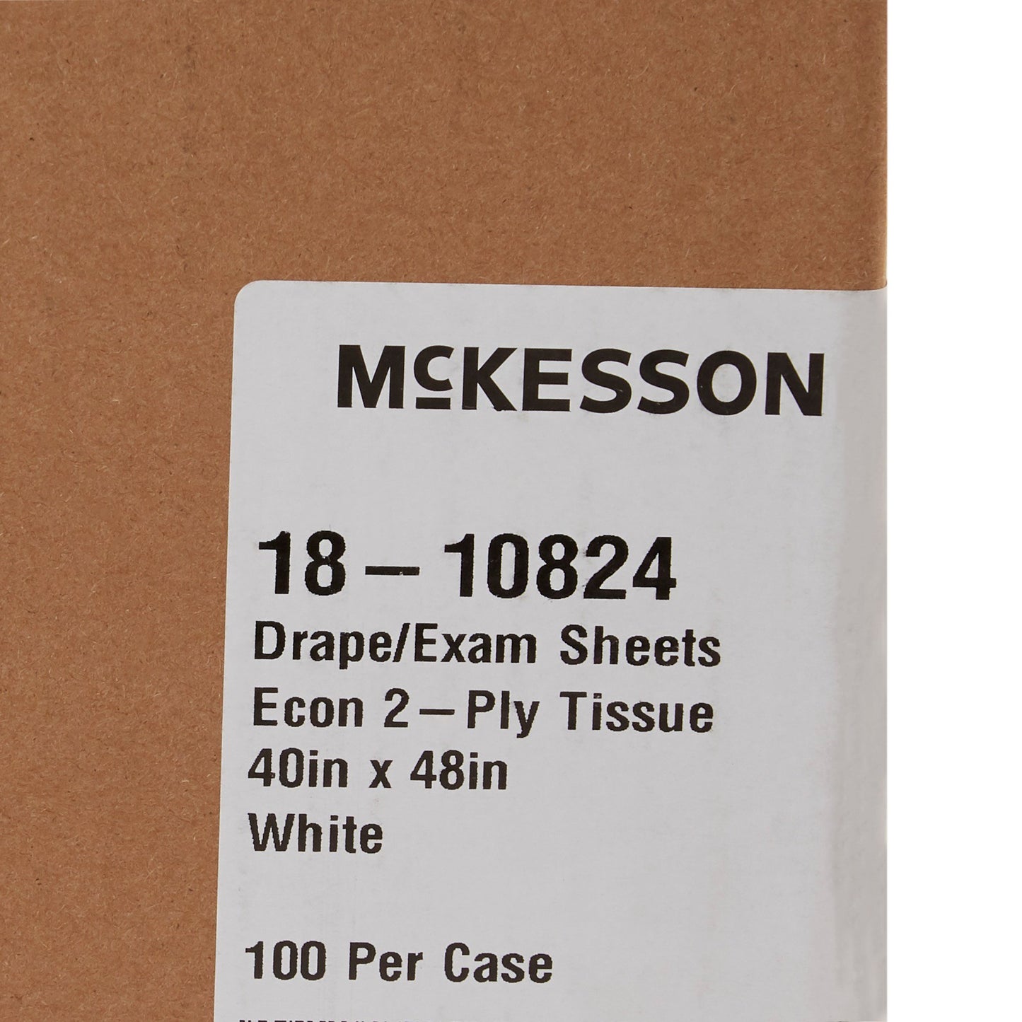 McKesson Nonsterile Physical Exam Drape, 40 x 48 Inch 18-10824