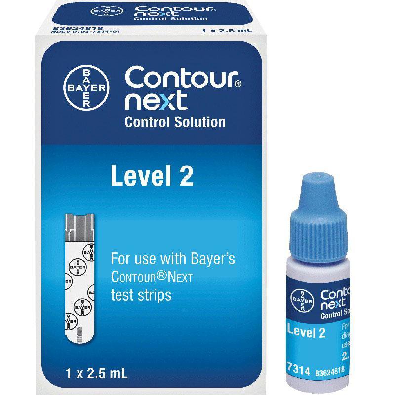 Blood Glucose Control Solution Contour® Next 2.5 mL Level 2 - 7314