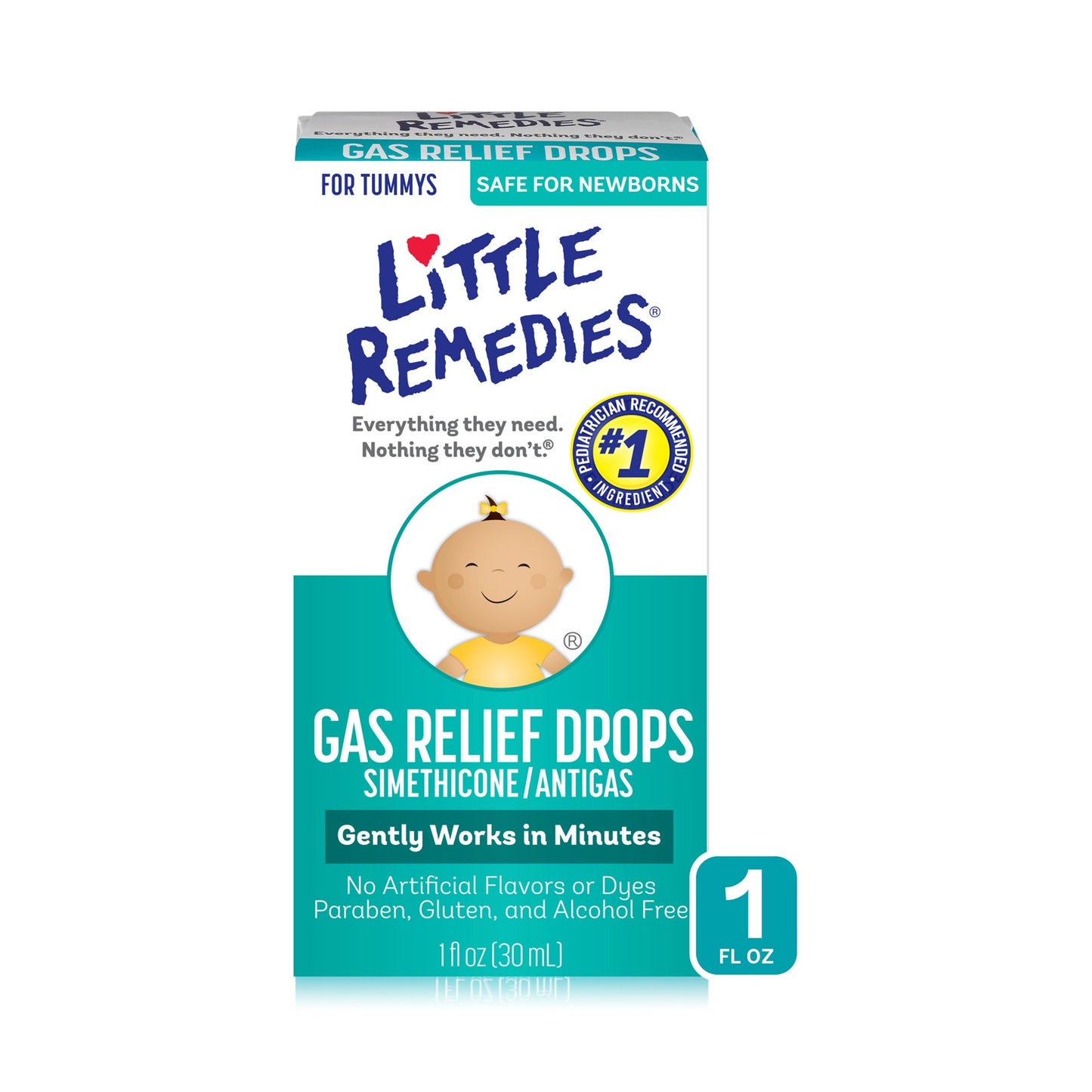 Gas Relief Little Remedies® 40 mg / 0.6 mL Strength Oral Drops 1 oz. - 56184120401