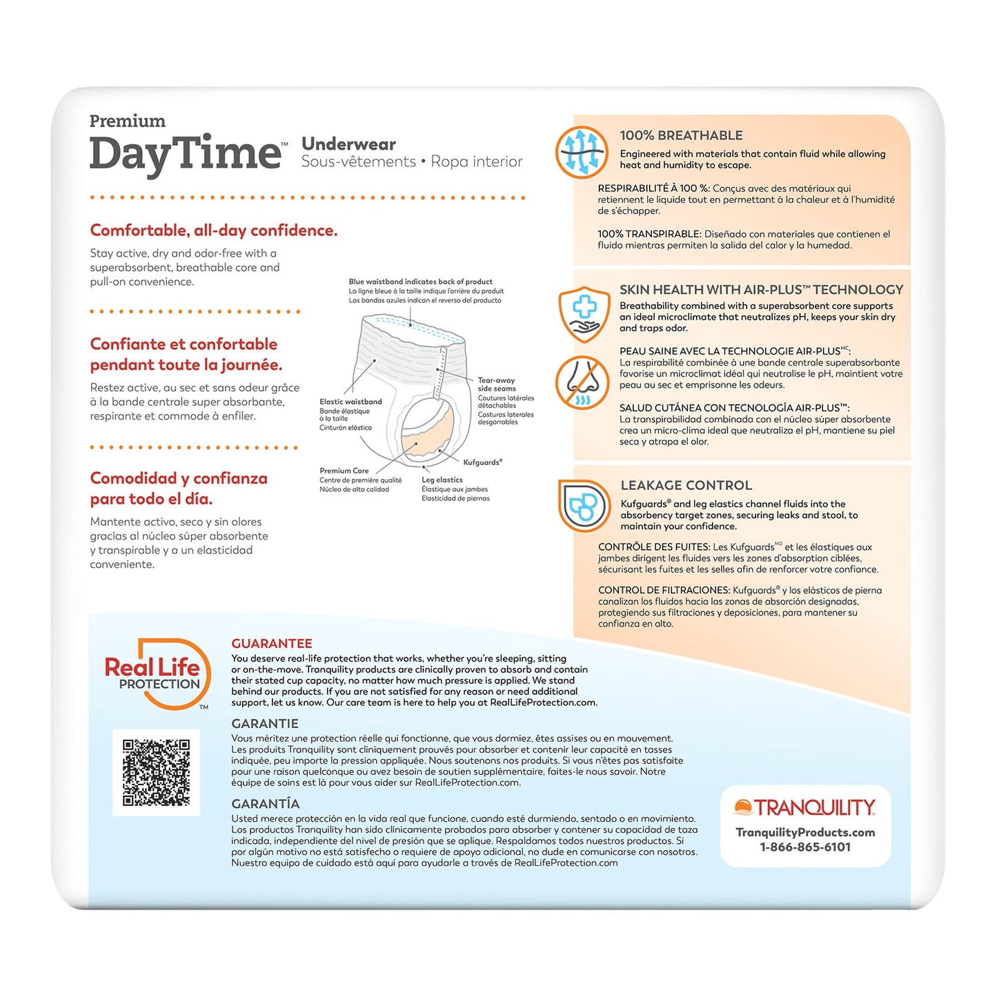 Tranquility Premium DayTime Disposable Absorbent Underwear, XL 2107