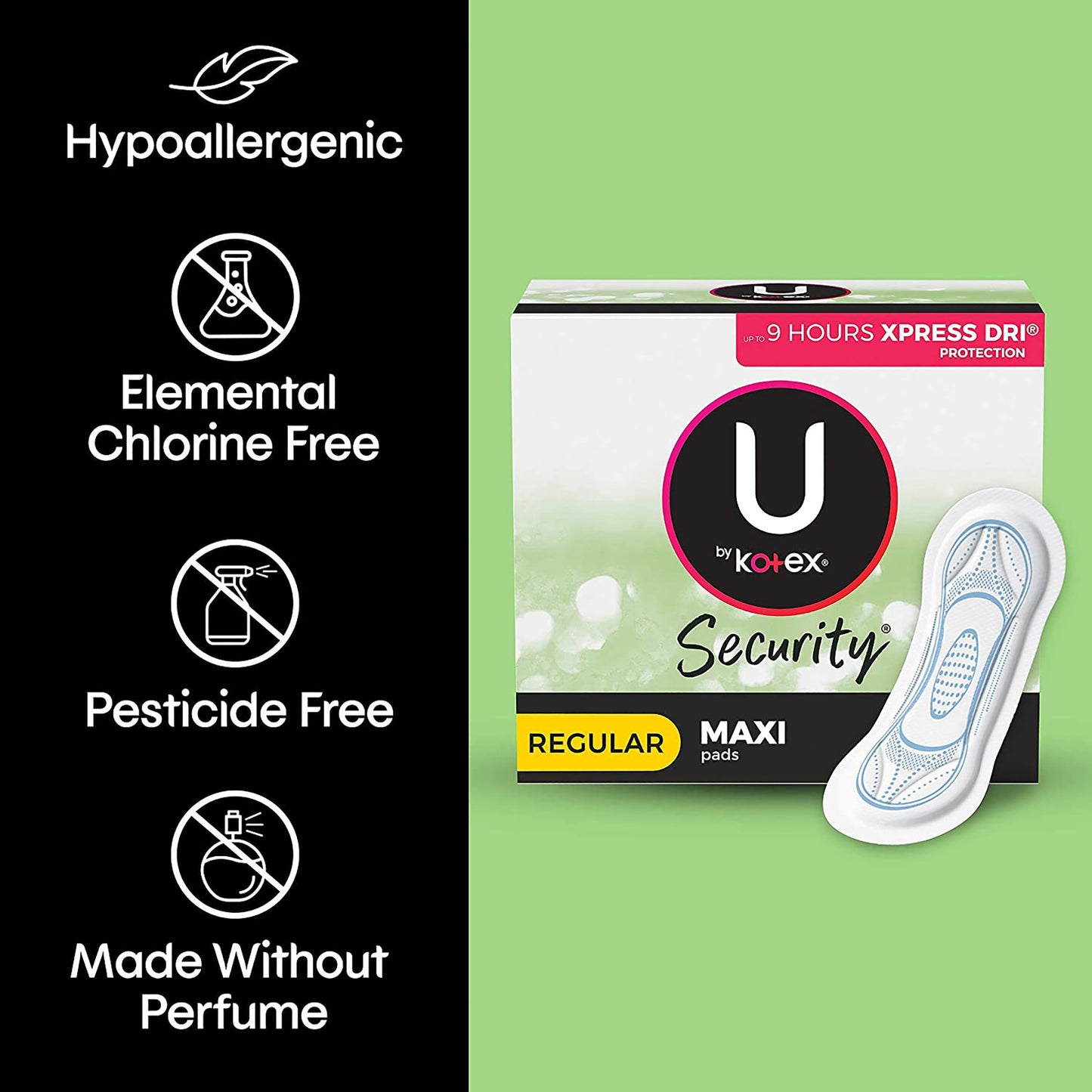 U by Kotex® Security® Maxi Pad, Heavy Absorbency 03906