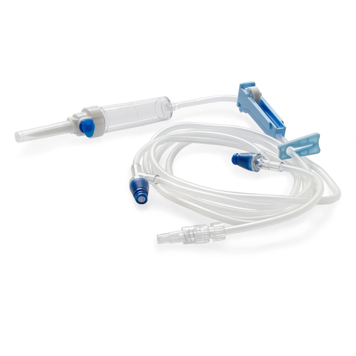 Primary IV Administration Set MedStream Gravity 2 Ports 20 Drops / mL Drip Rate Without Filter 80 Inch Tubing Solution Without Flow Regulator - MS9212