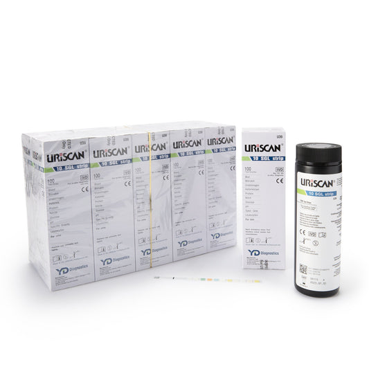 Urinalysis Reagent Uriscan® Bilirubin, Blood, Glucose, Ketone, Leukocytes, Nitrite, pH, Protein, Specific Gravity, Urobilinogen For CONSULT Urine Anal