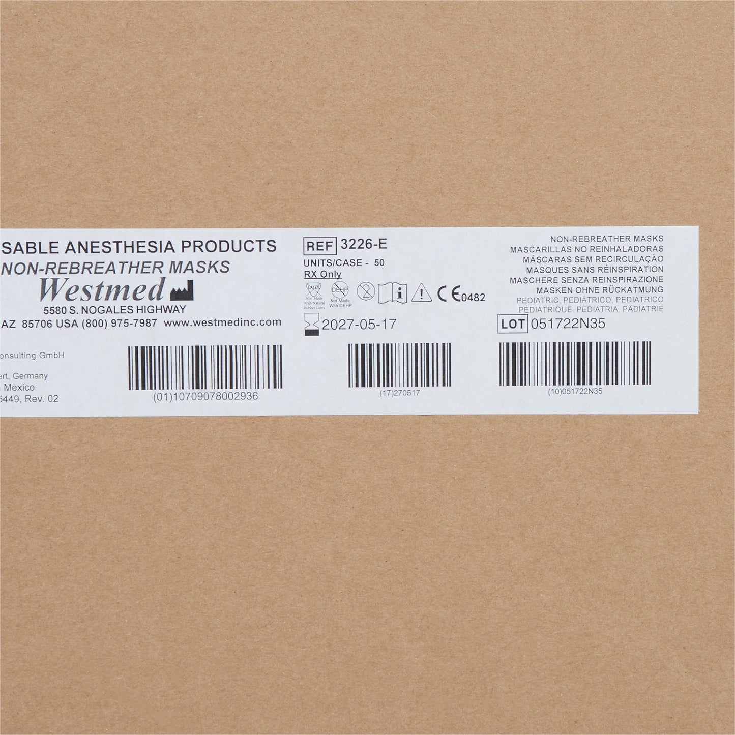 McKesson Nonrebreather Oxygen Mask, Pediatric 3226E