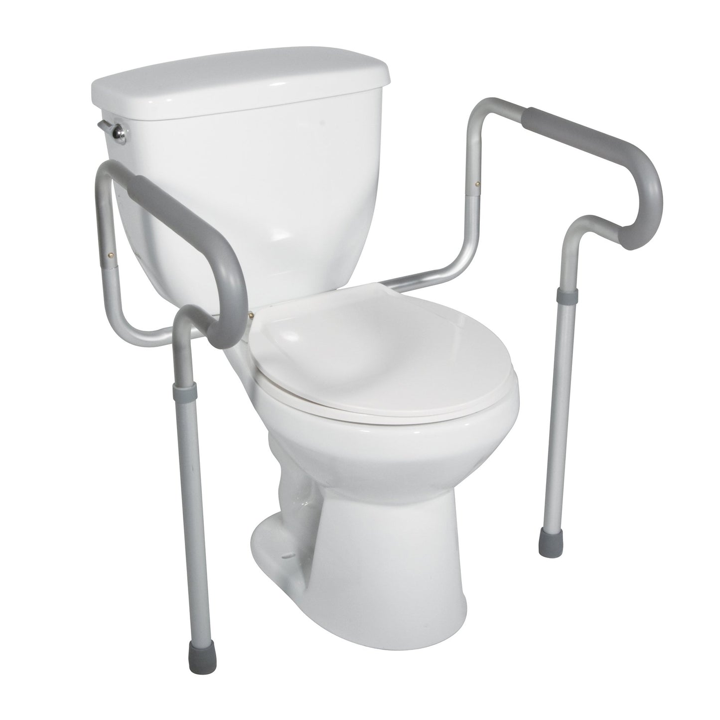 Toilet Safety Rail drive™ White / Gray Aluminum - 12001-4
