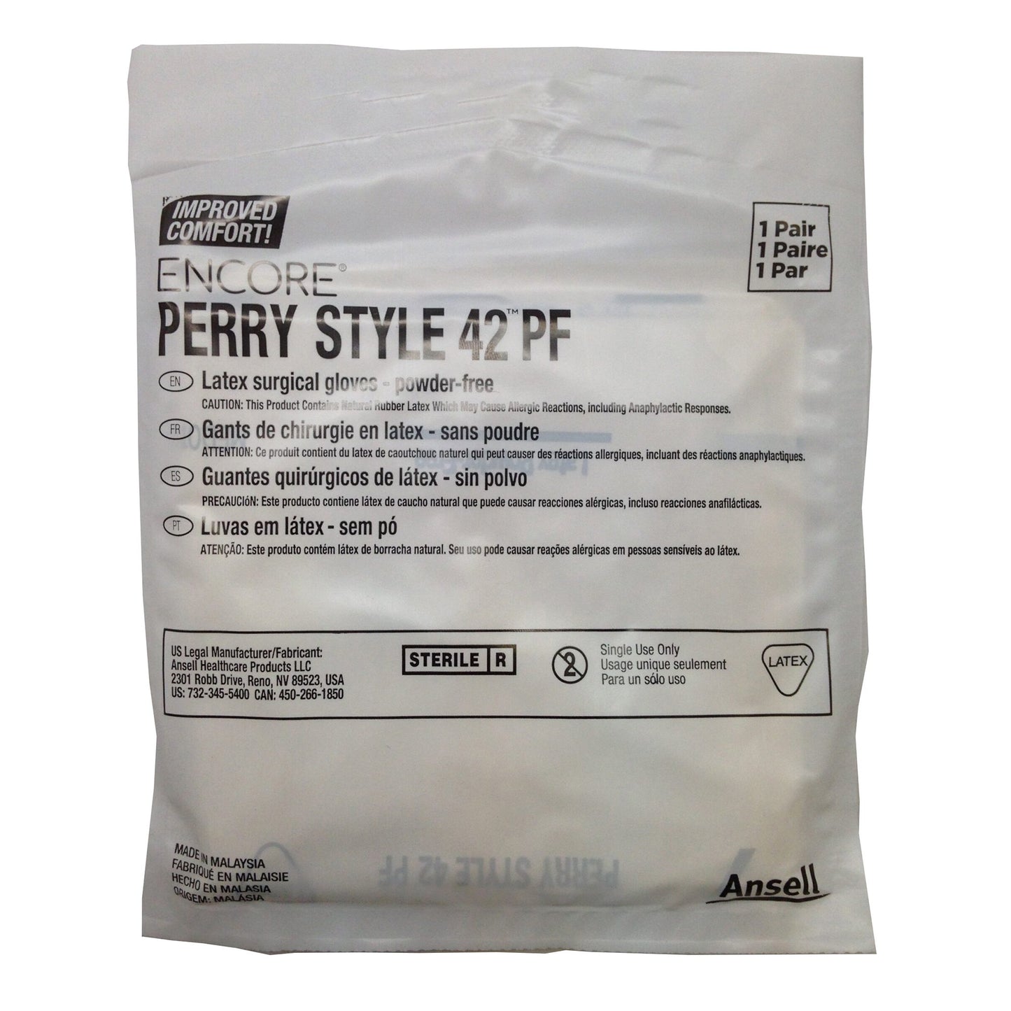 Encore® Perry® Style 42® PF Latex Surgical Glove, Size 6 5711101PF