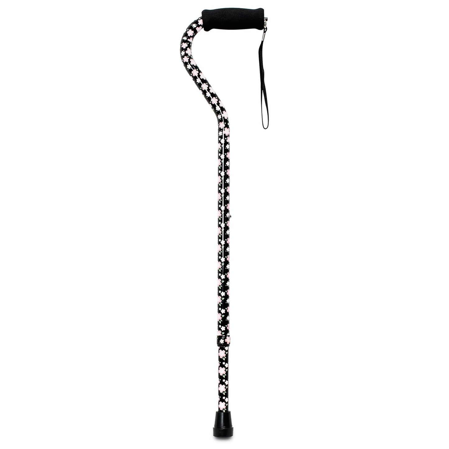 Offset Cane McKesson Aluminum 30 to 39 Inch Height Pink Floral - 146-RTL10303PF