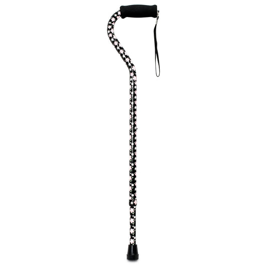 Offset Cane McKesson Aluminum 30 to 39 Inch Height Pink Floral - 146-RTL10303PF