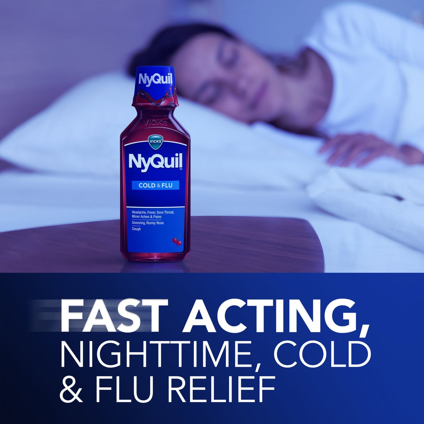 NyQuil Cold & Flu, Cherry Flavor 37000080812