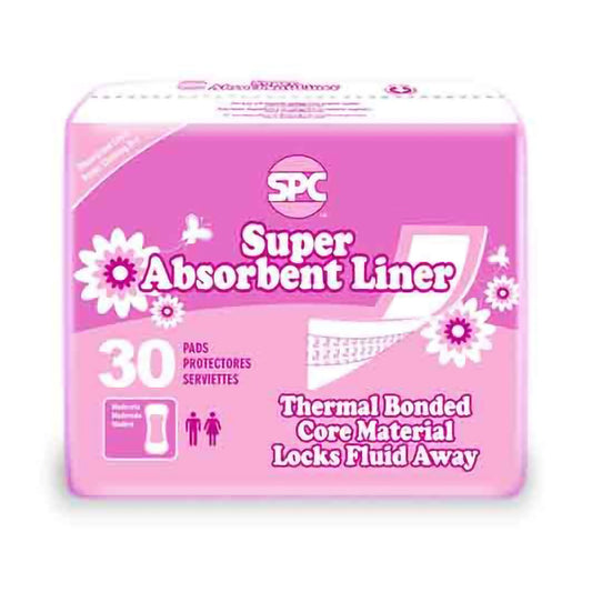 Incontinence Liner SPC 4 X 11 Inch Moderate Absorbency Thermal Bonded Core One Size Fits Most - SPC82190