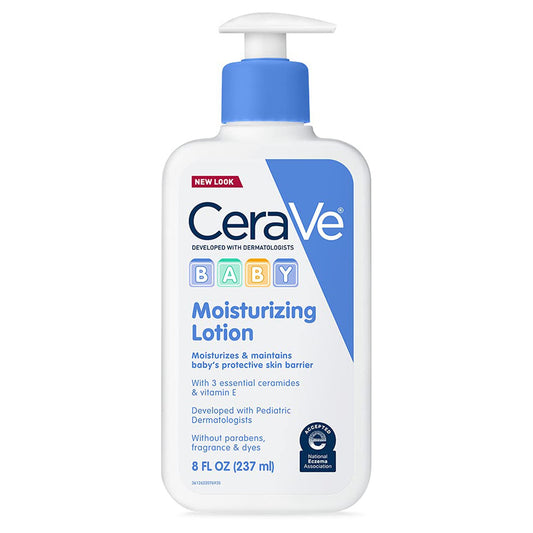 Baby Lotion CeraVe® 8 oz. Pump Bottle Unscented Lotion 60600056023