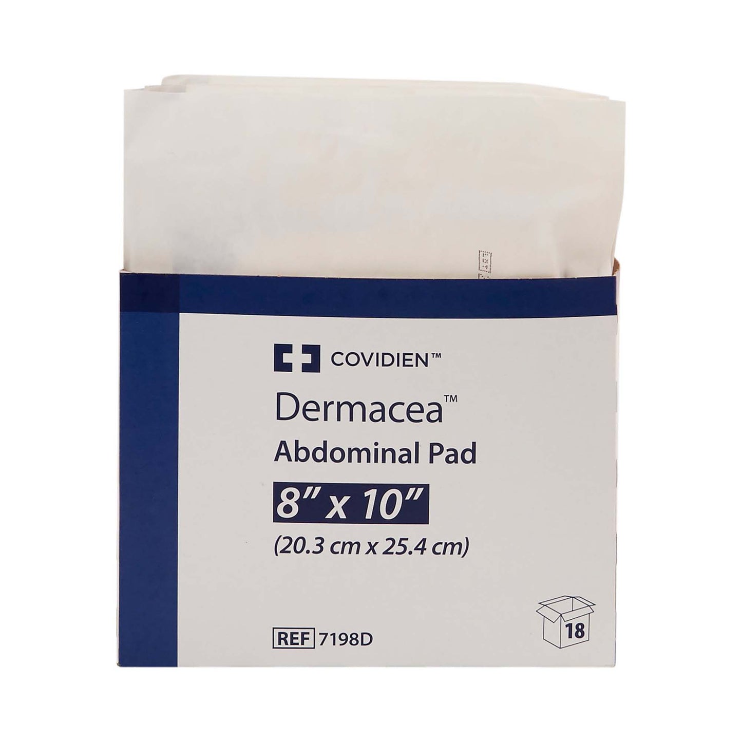 Dermacea™ Sterile Abdominal Pad, 8 x 10 Inch 7198D