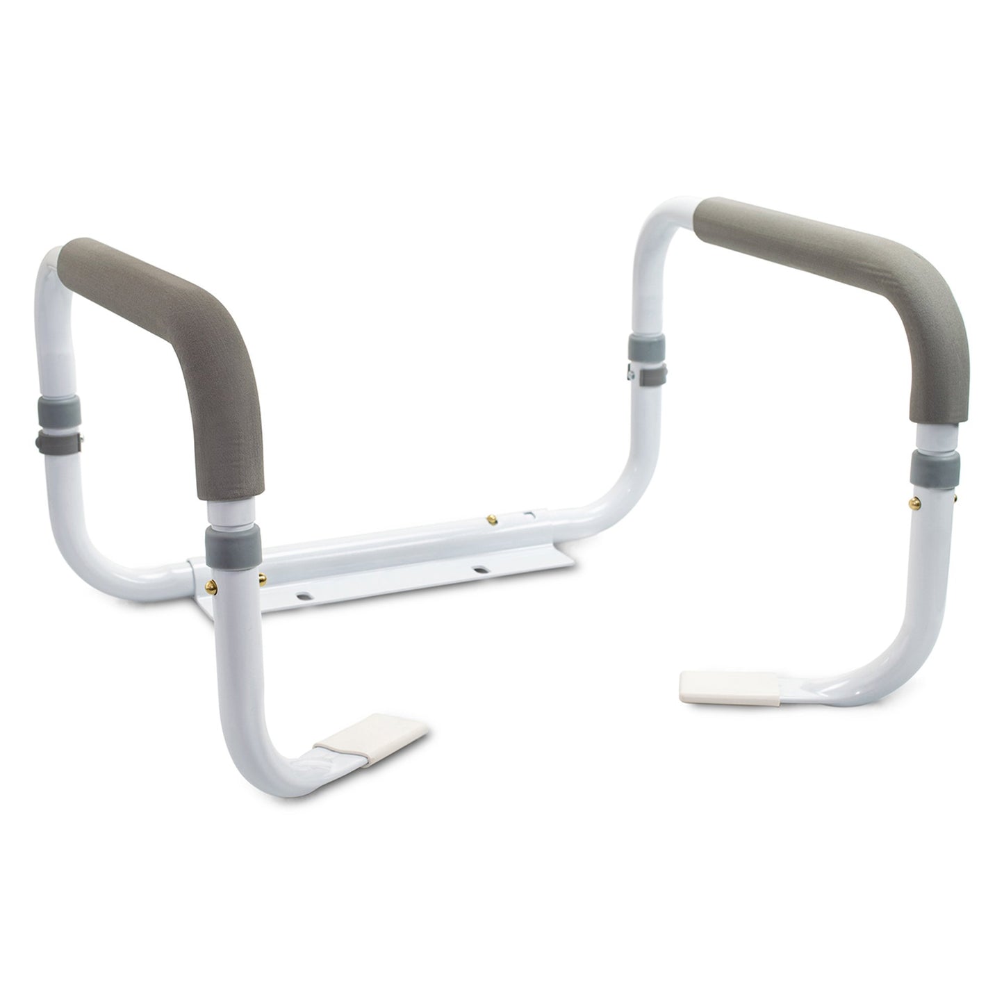 McKesson Toilet Safety Rail, White Steel, Width-Adjustable 146-RTL12087